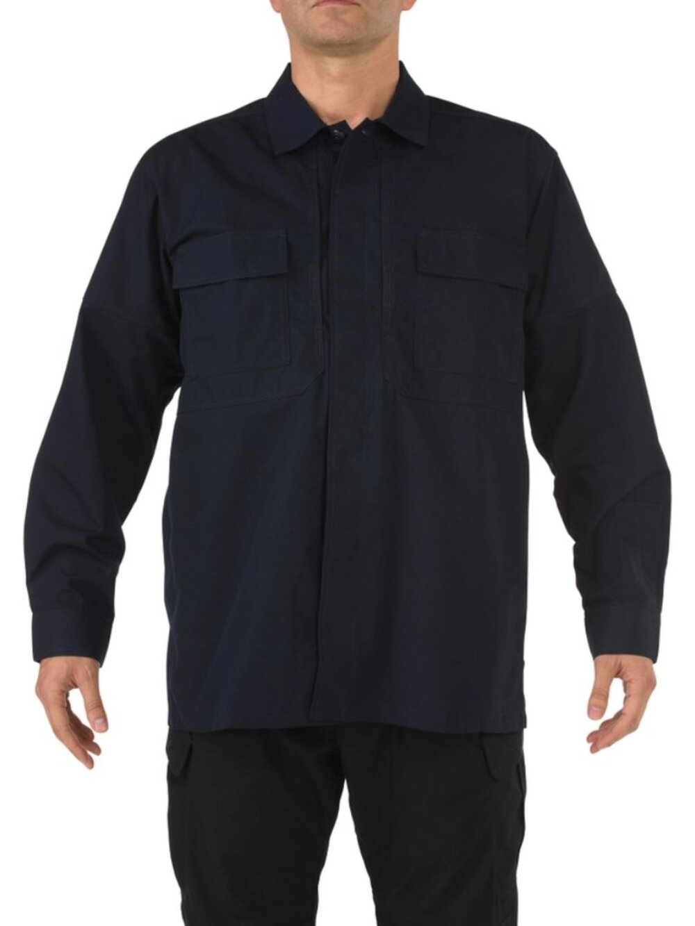 5.11 Tactical TDU Long sleeve shirt button navy blue ripstop men new XX-Large